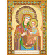 Icon's charts on artistic canvas Icon of the Mother of God “The Quick to Hearken”