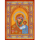 Icon's charts on artistic canvas Our Lady Kazan
