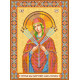 Icon's charts on artistic canvas Icon of the Mother of «Seven Arrows»