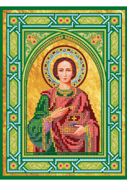 Icon's charts on artistic canvas Icon St. Panteleimon