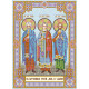 Icon's charts on artistic canvas Icons "Holy Martyrs Gurias, Abibus and Samon"