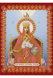 Icon's charts on artistic canvas Icon of the Mother of God «Reigning»