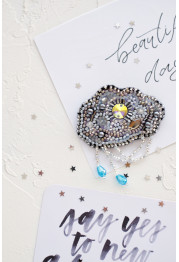 Decoration Silver threads