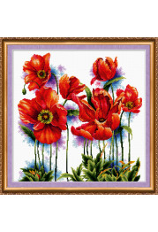 Cross-stitch kits Scarlet poppies