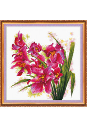 Cross-stitch kits Purple orchids