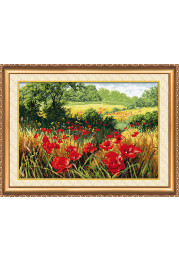 Cross-stitch kits Poppy field