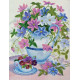 Cross-stitch kits Clematis in jug