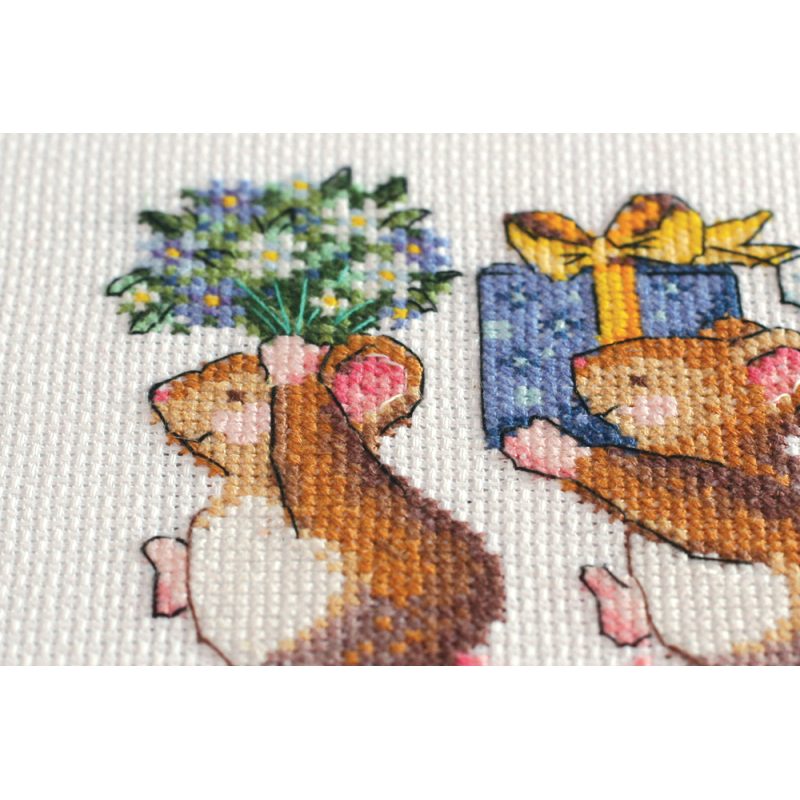 Cross-stitch kits We are in a hurry to greet