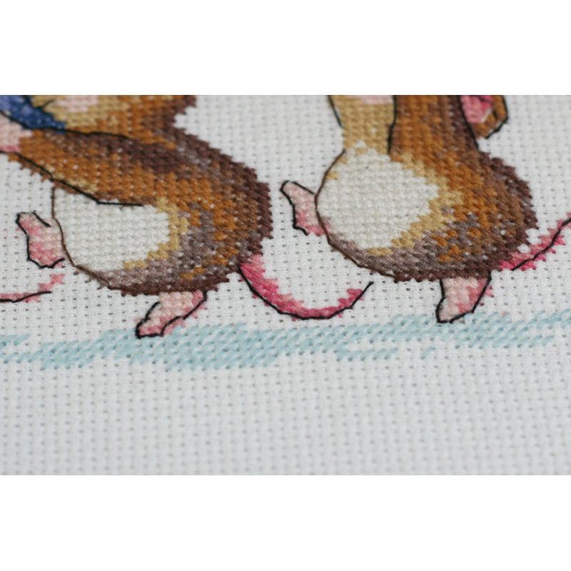 Cross-stitch kits We are in a hurry to greet