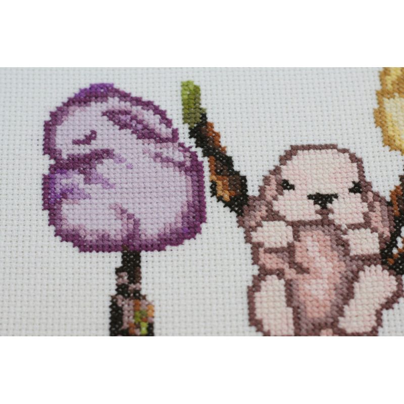 Cross-stitch kits March rabbits