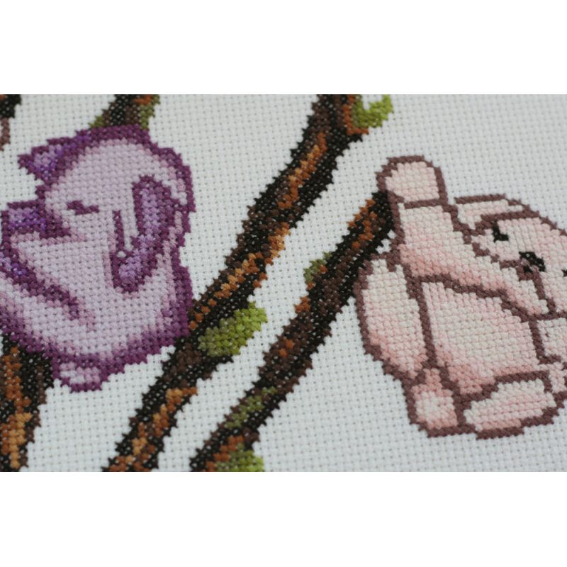 Cross-stitch kits March rabbits