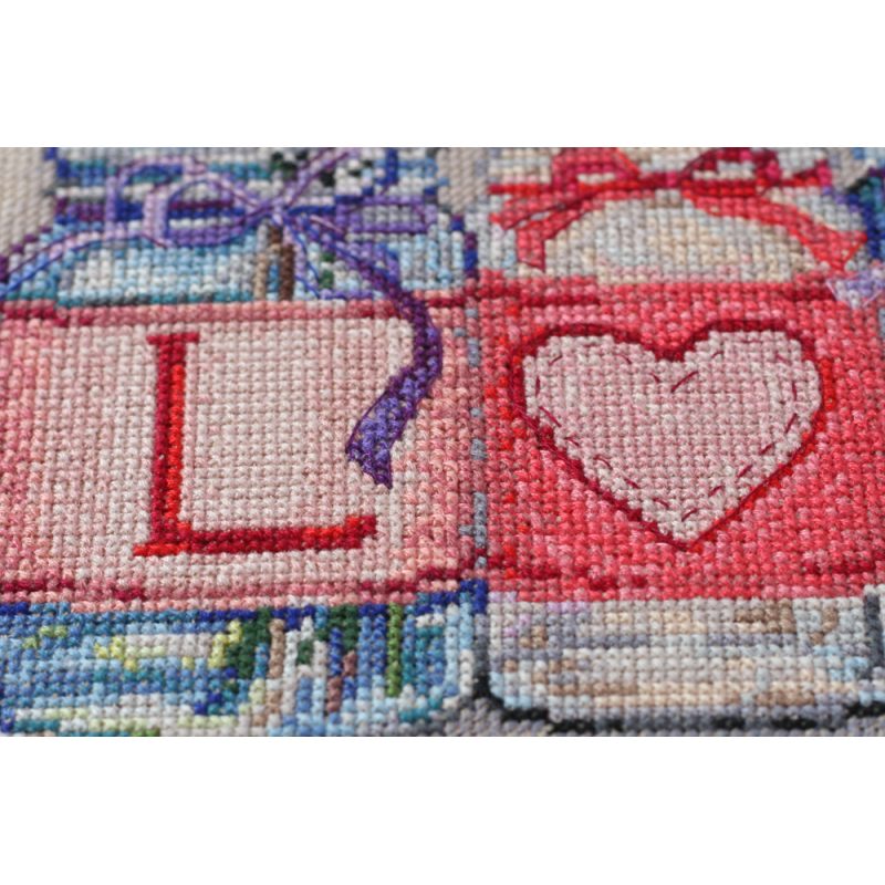 Cross-stitch kits With tender and love