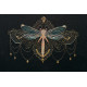 Cross-stitch kits Golden dragonfly