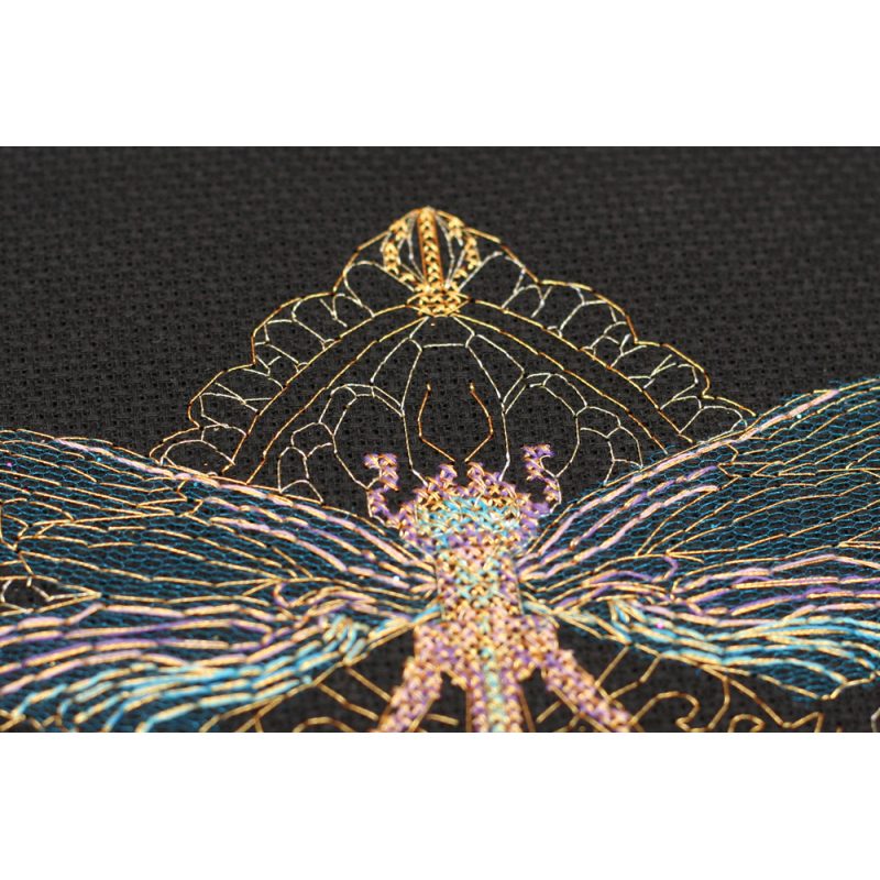 Cross-stitch kits Golden dragonfly