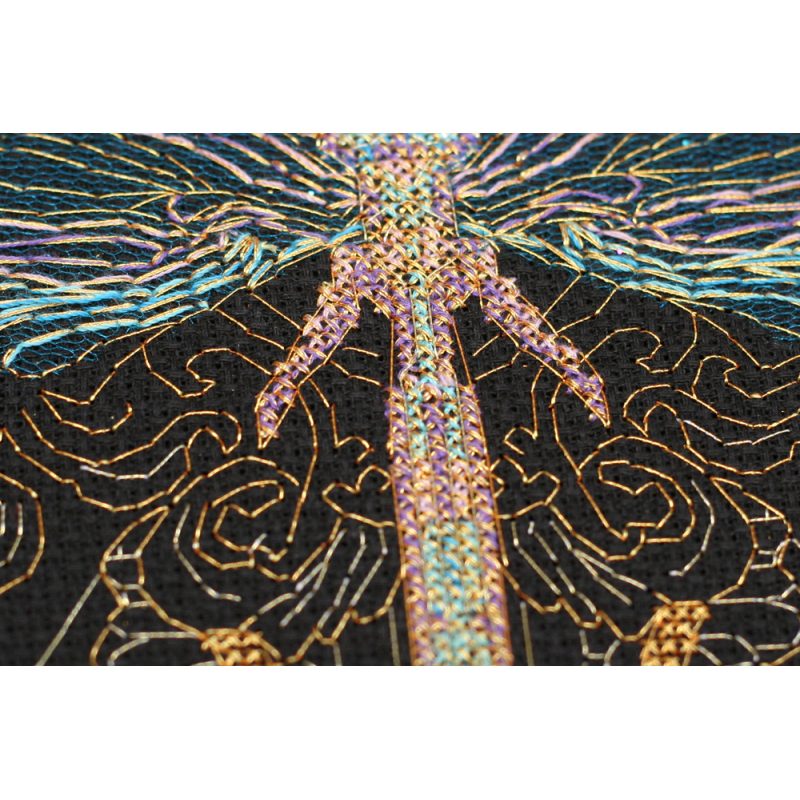 Cross-stitch kits Golden dragonfly