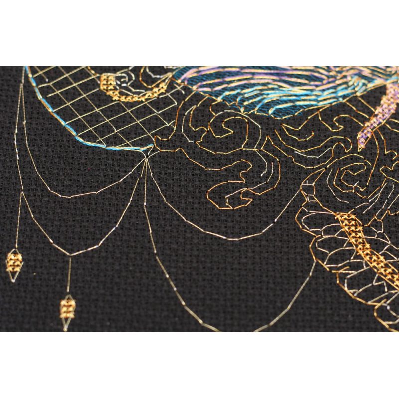 Cross-stitch kits Golden dragonfly