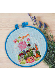 Cross-stitch kits Gift with cottages