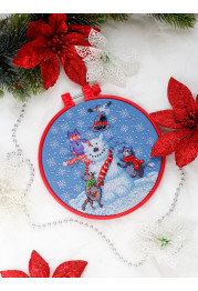 Cross-stitch kits Snowman cat