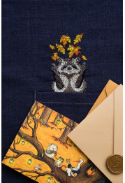 Cross-stitch kits Raccoon