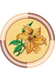 Mini Bead embroidery kit Lily