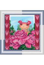 Mini Bead embroidery kit Rose fairy