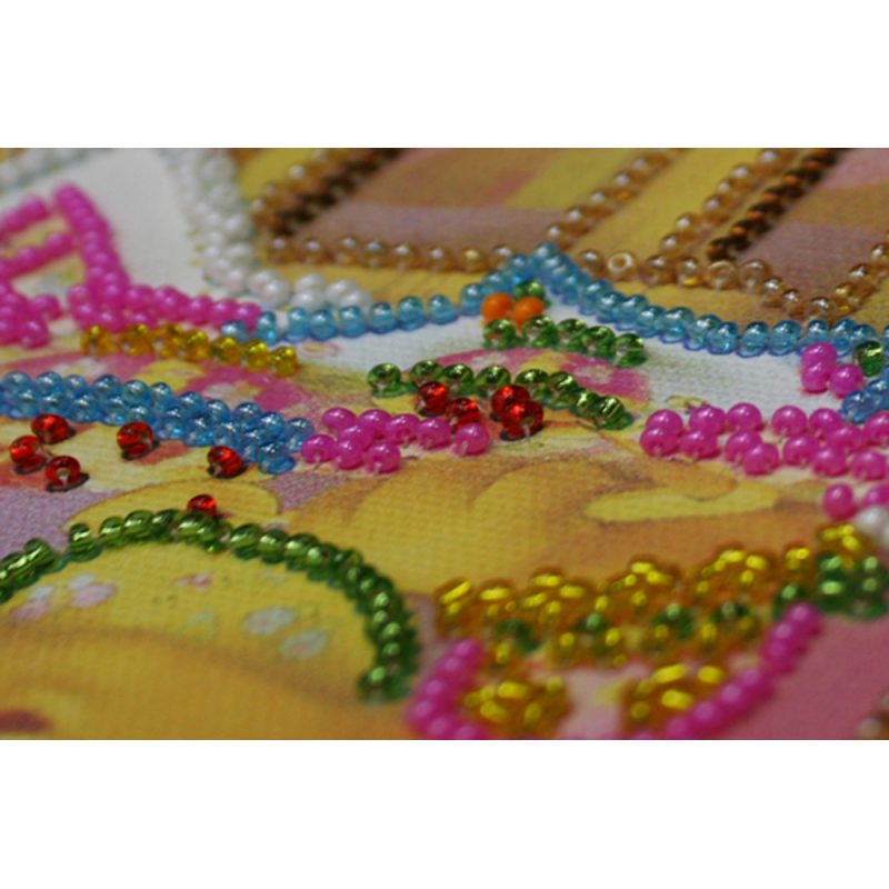 Mini Bead embroidery kit Breakfast