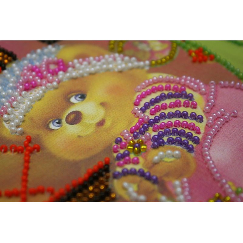 Mini Bead embroidery kit On a walk