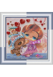 Mini Bead embroidery kit Favourite bear