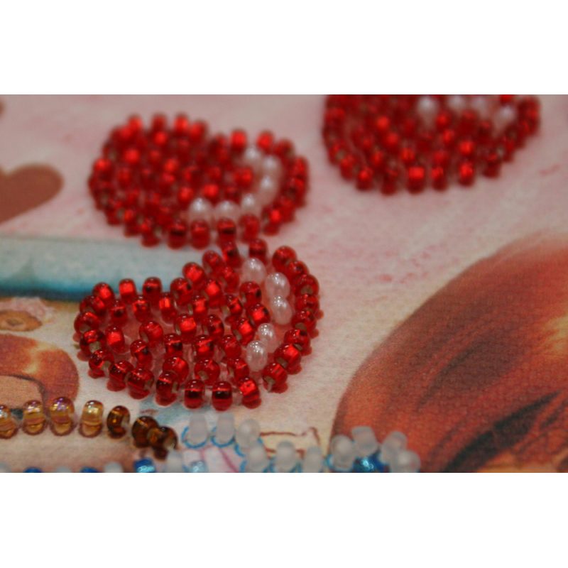 Mini Bead embroidery kit Favourite bear