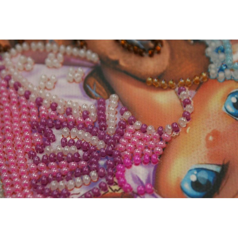 Mini Bead embroidery kit Favourite bear
