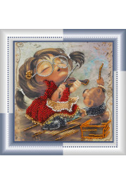 Mini Bead embroidery kit Violinist and conductor