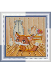 Mini Bead embroidery kit Fox pup