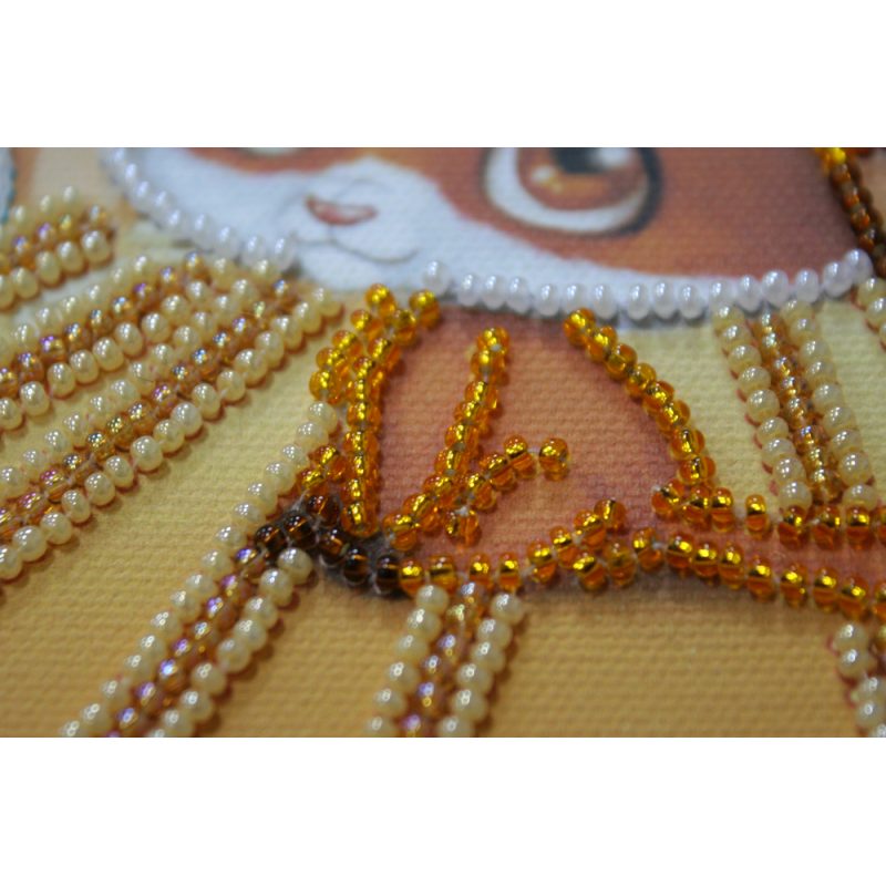 Mini Bead embroidery kit Fox pup