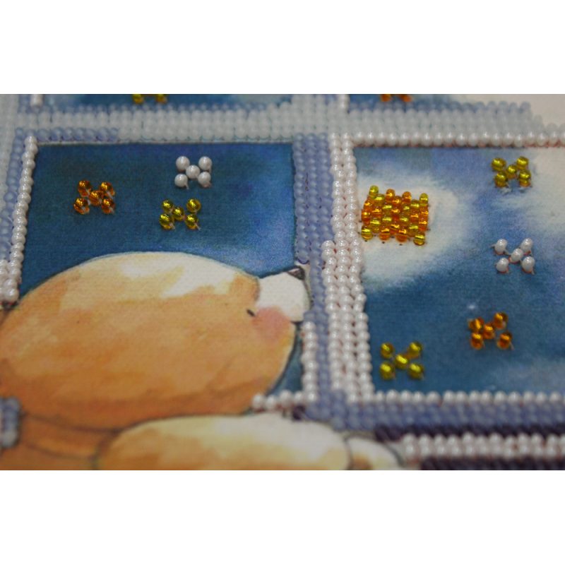 Mini Bead embroidery kit Starlight night