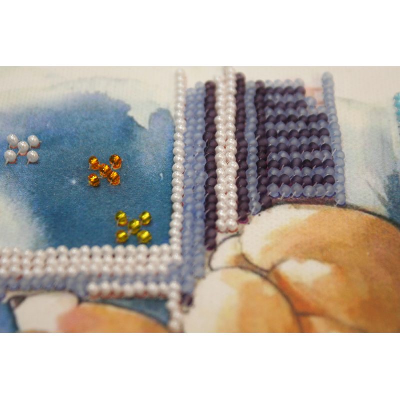 Mini Bead embroidery kit Starlight night