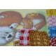Mini Bead embroidery kit Bears and basket