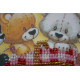 Mini Bead embroidery kit Bears and basket