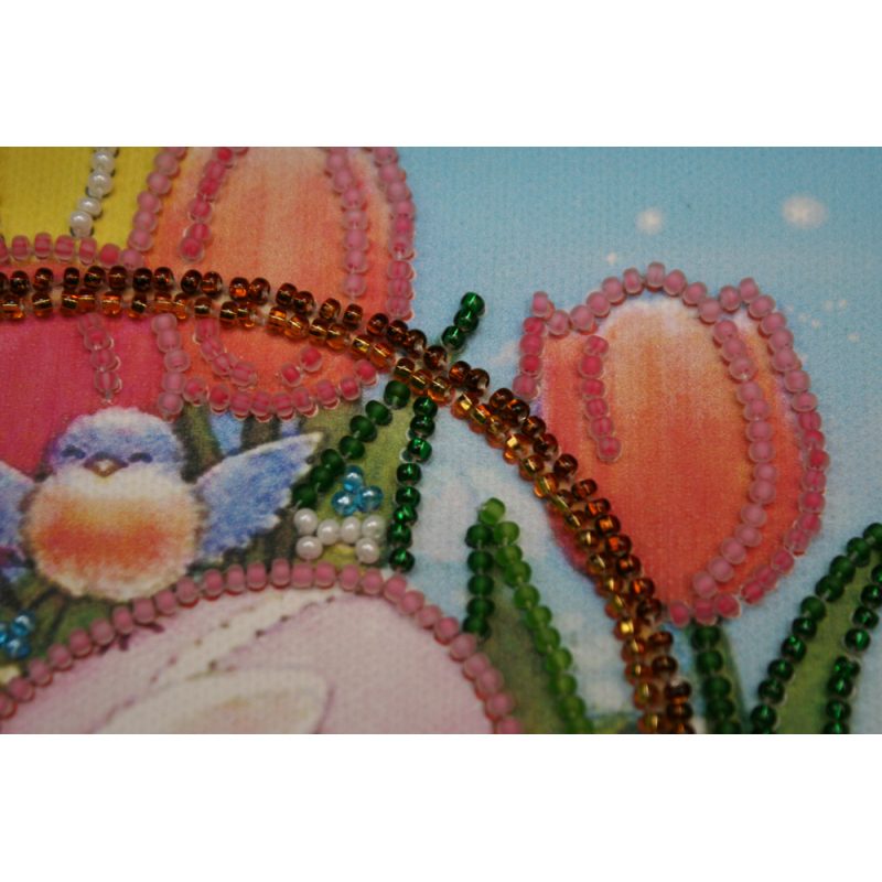 Mini Bead embroidery kit Happy Easter