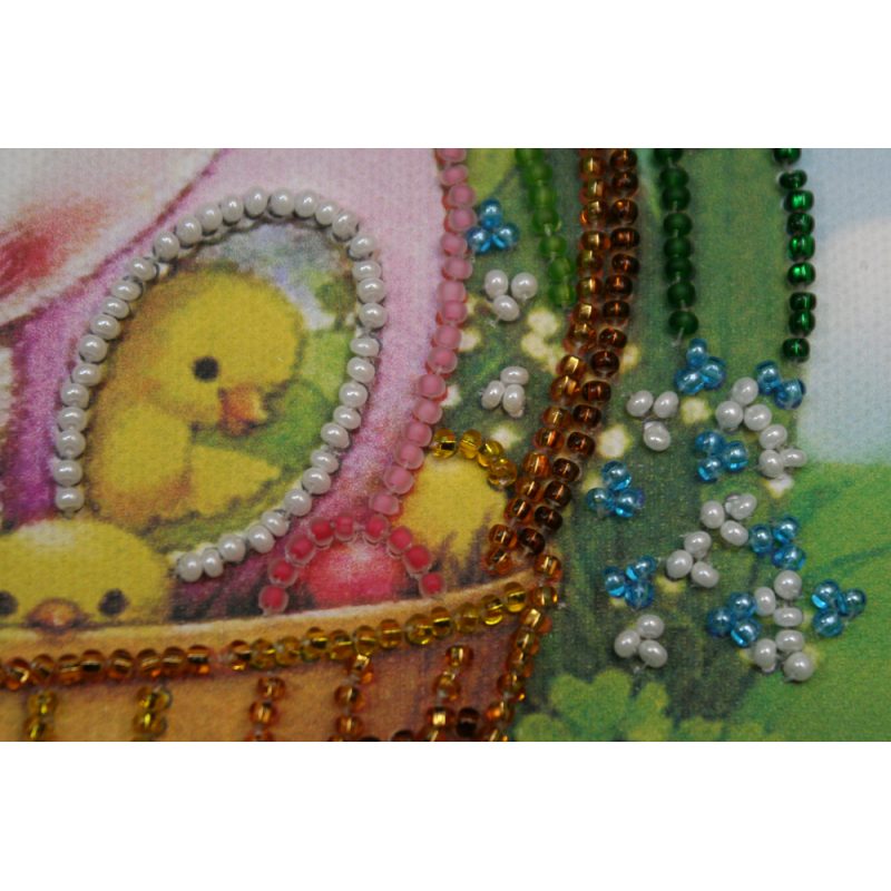 Mini Bead embroidery kit Happy Easter