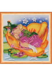 Mini Bead embroidery kit Sleeping fairy