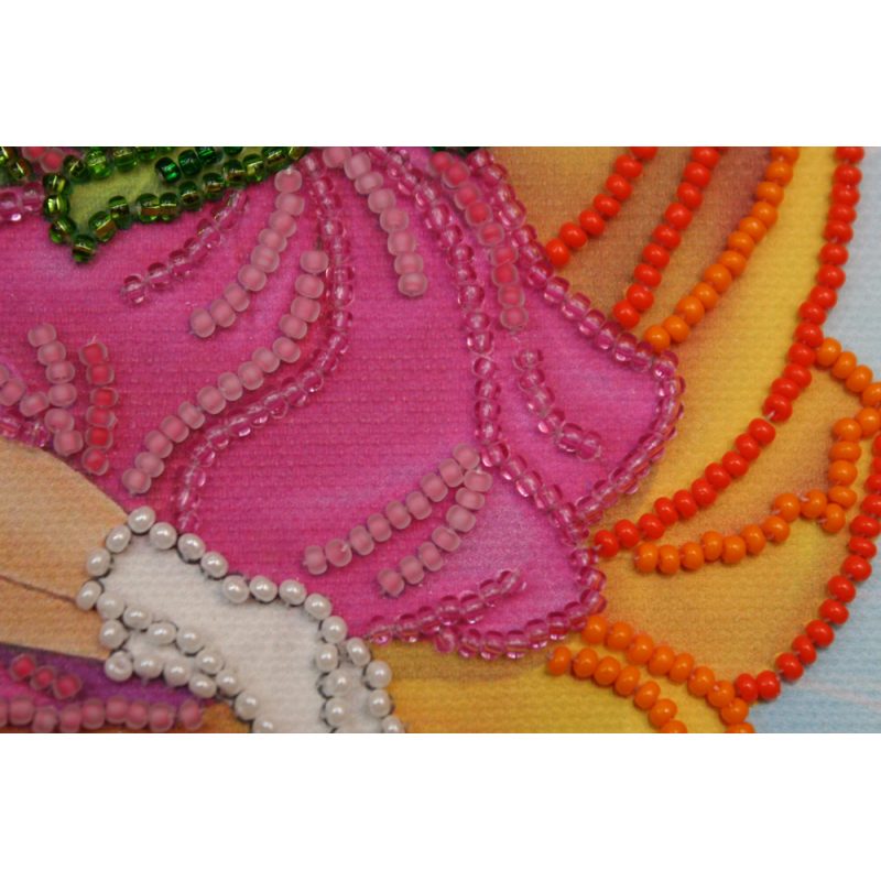 Mini Bead embroidery kit Sleeping fairy
