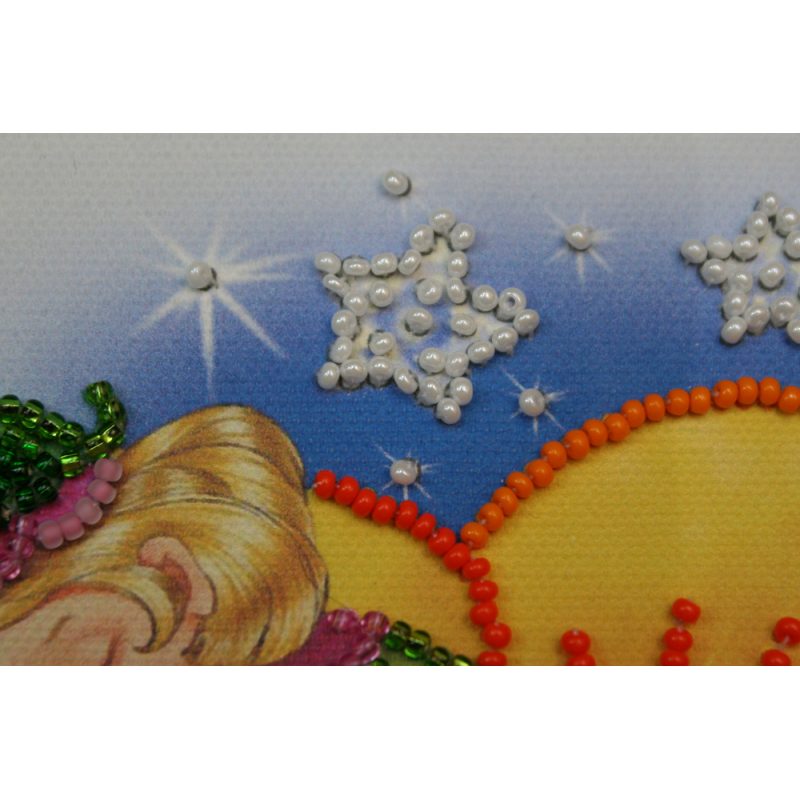 Mini Bead embroidery kit Sleeping fairy