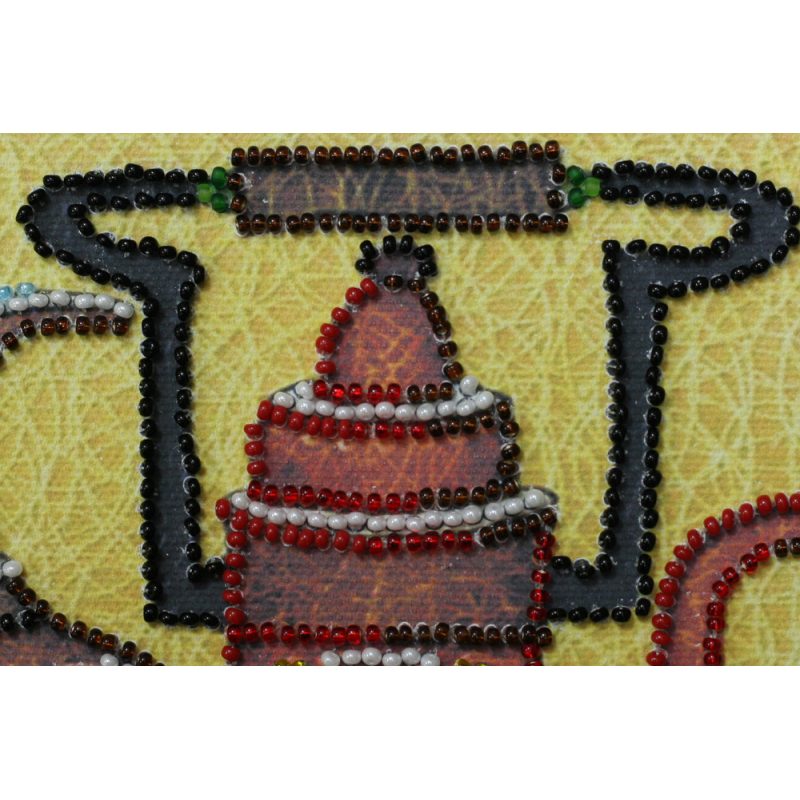Mini Bead embroidery kit Kettle – 1