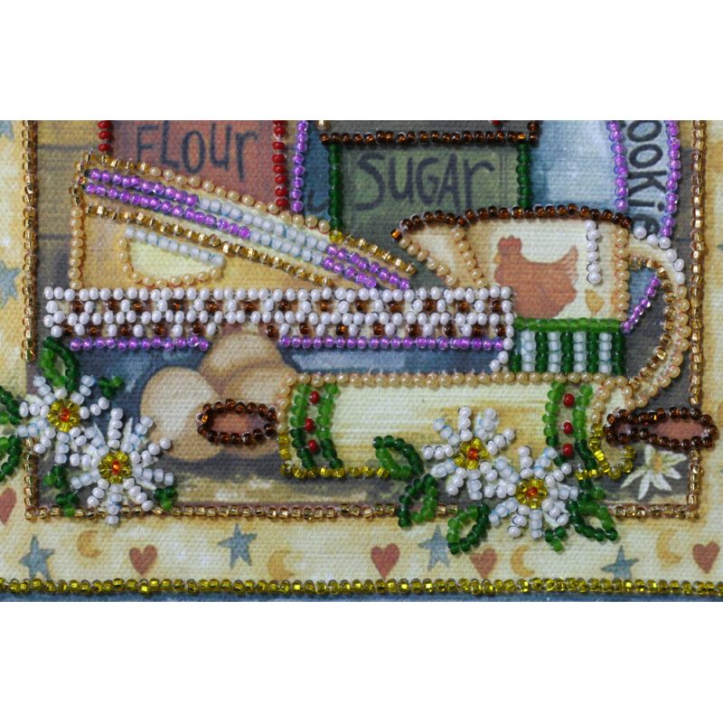 Mini Bead embroidery kit Kitchen – 1