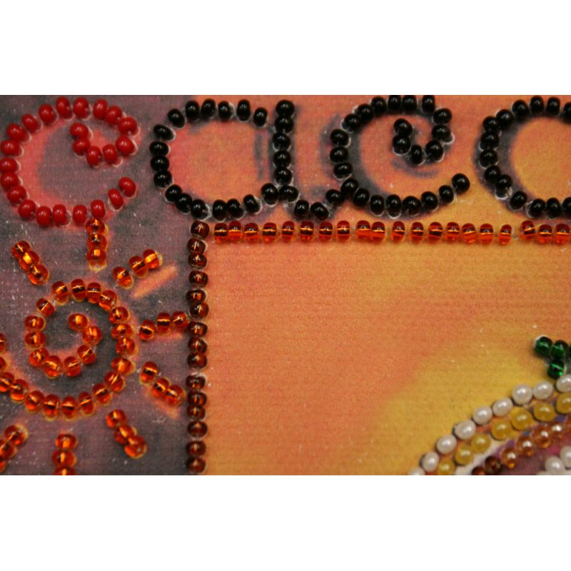 Mini Bead embroidery kit Cacao