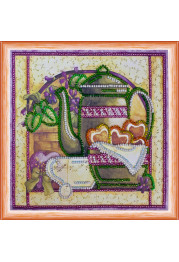 Mini Bead embroidery kit Violet tea