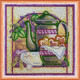 Mini Bead embroidery kit Violet tea