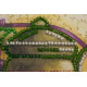 Mini Bead embroidery kit Violet tea