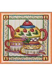 Mini Bead embroidery kit Tea-party