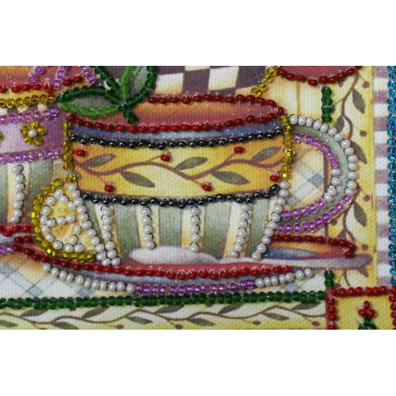 Mini Bead embroidery kit Tea-party